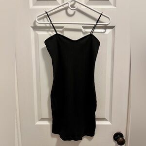 SHEIN Black Spaghetti Strap Mini Dress